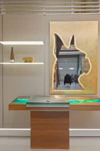 Backlit Silhouette Mirrors