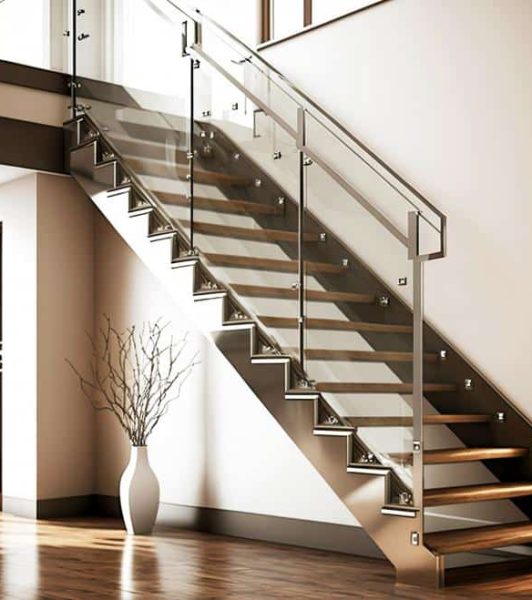 Interiorglassstairrailing